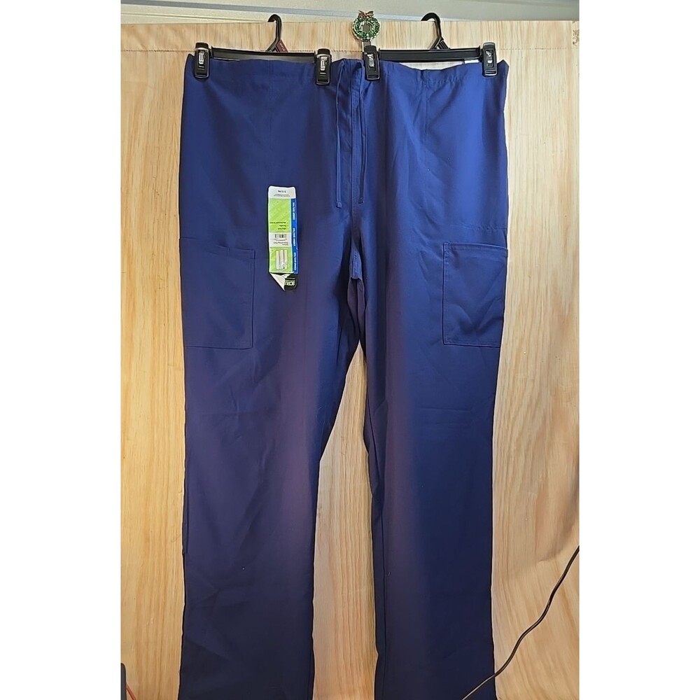Scrubstar Women's Scrub Pant Sz 3XL Indigo Blue Core Essential Stretch NEW
